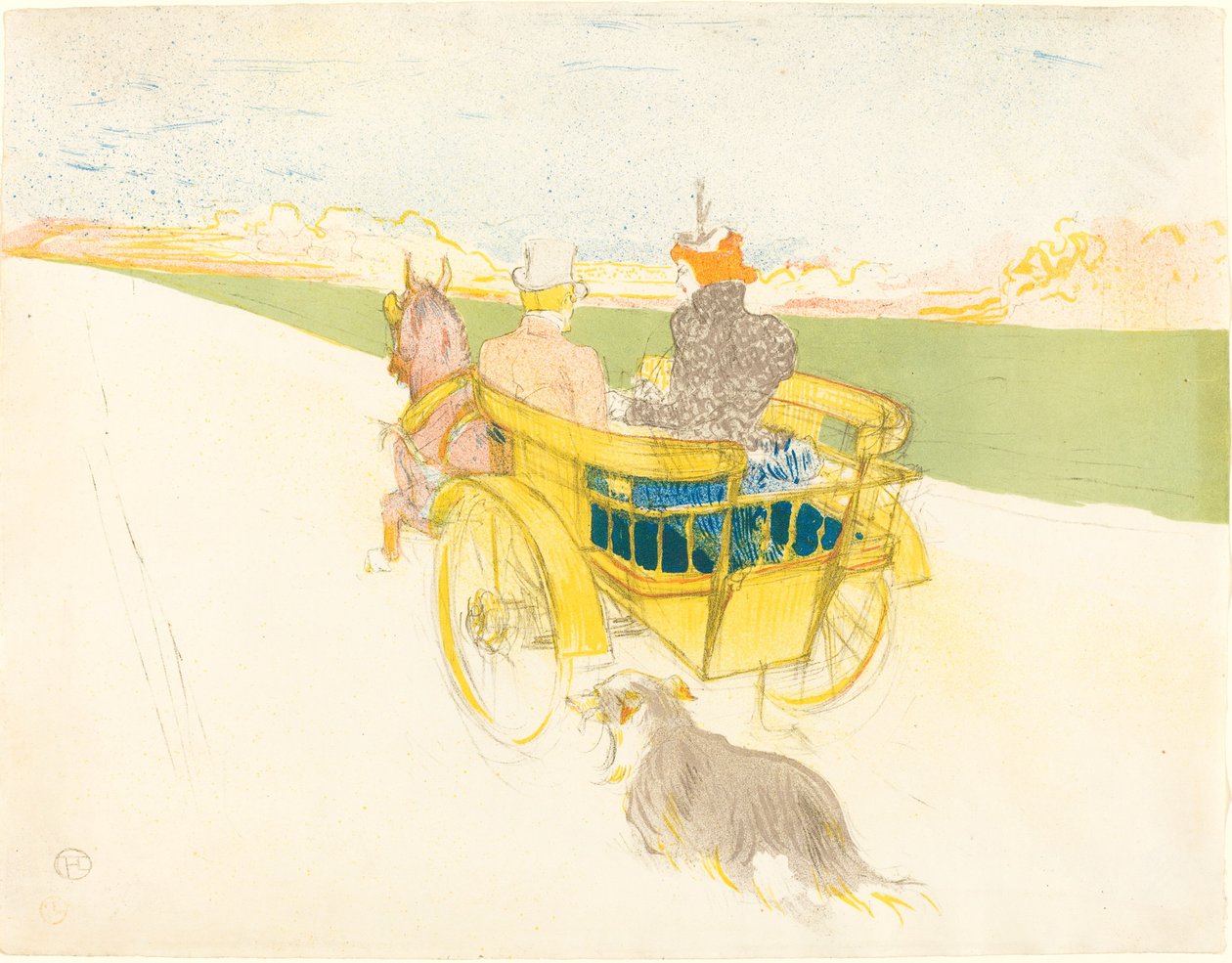 Passeio no campo Passeio no campo, 1897. de Henri de Toulouse Lautrec