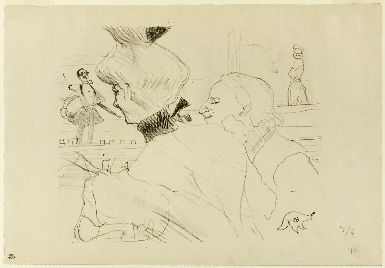 Casal em um Café-Concerto de Henri de Toulouse Lautrec