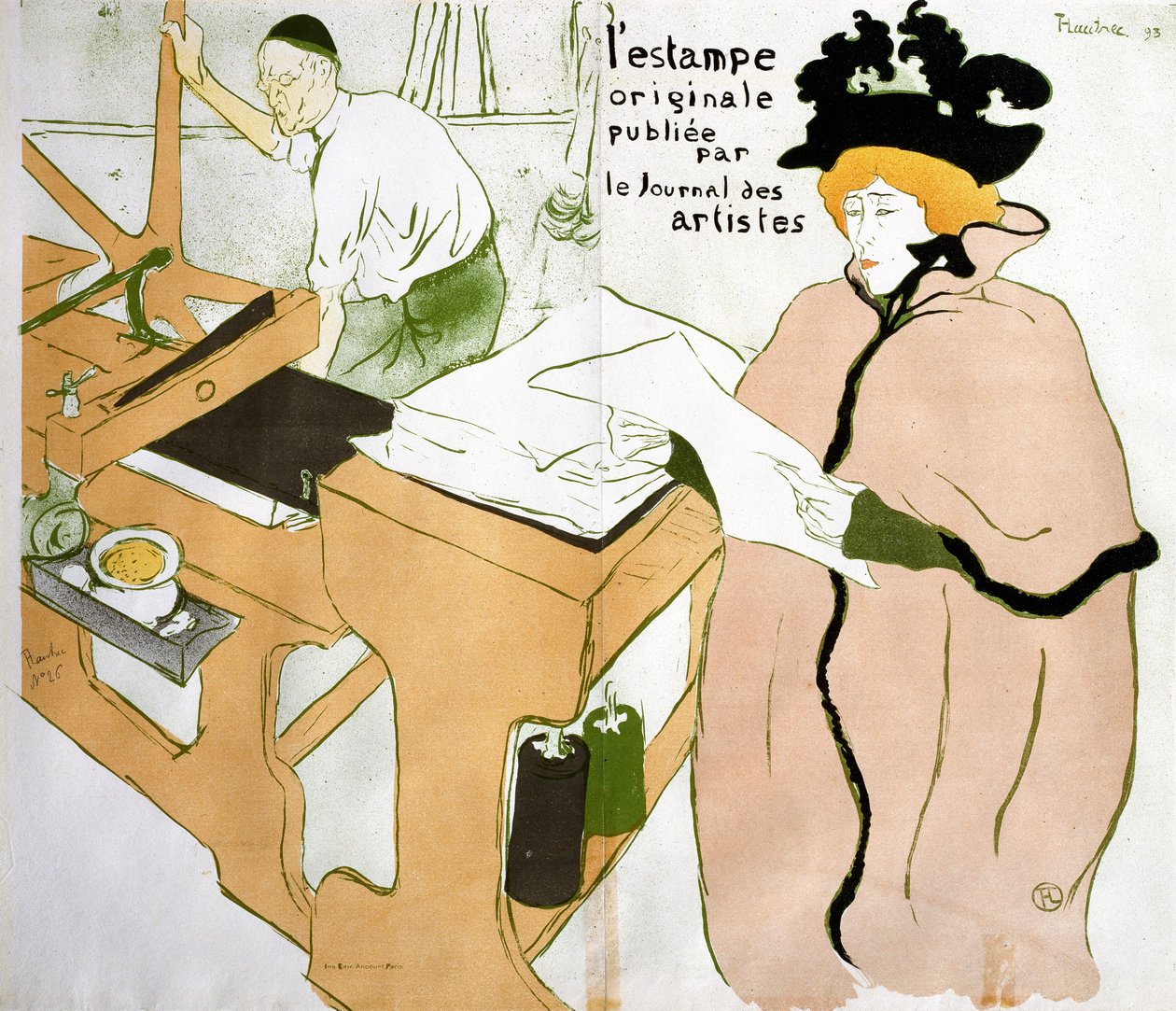 Capa "A Impressão Original". de Henri de Toulouse Lautrec