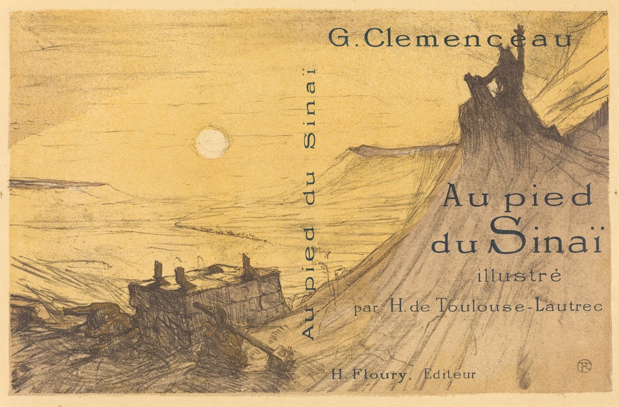 Capa para "Ao pé do Sinai" de Henri de Toulouse Lautrec