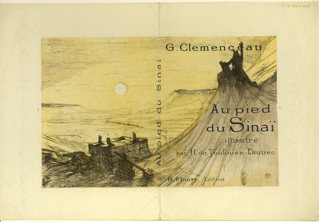 Capa para Ao pé do Sinai de Henri de Toulouse Lautrec