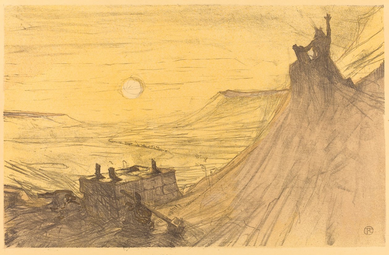Capa para Ao pé do Sinai, 1898. de Henri de Toulouse Lautrec
