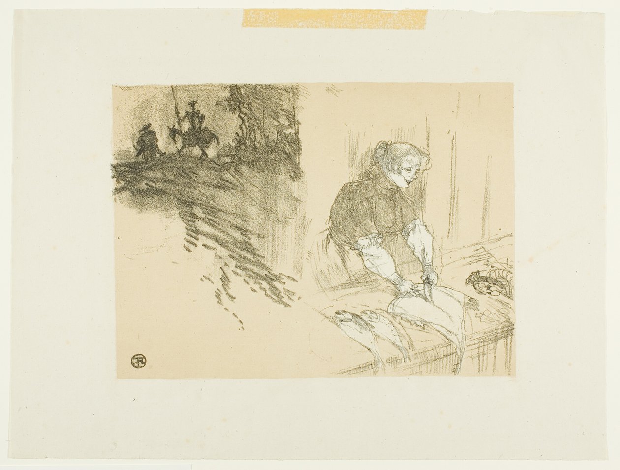 Capa para Les Courtes Joys de Henri de Toulouse Lautrec