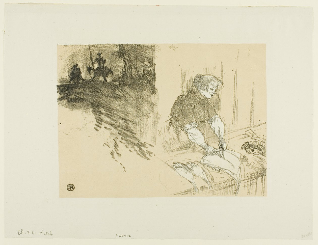 Capa para Les Courtes Joys de Henri de Toulouse Lautrec