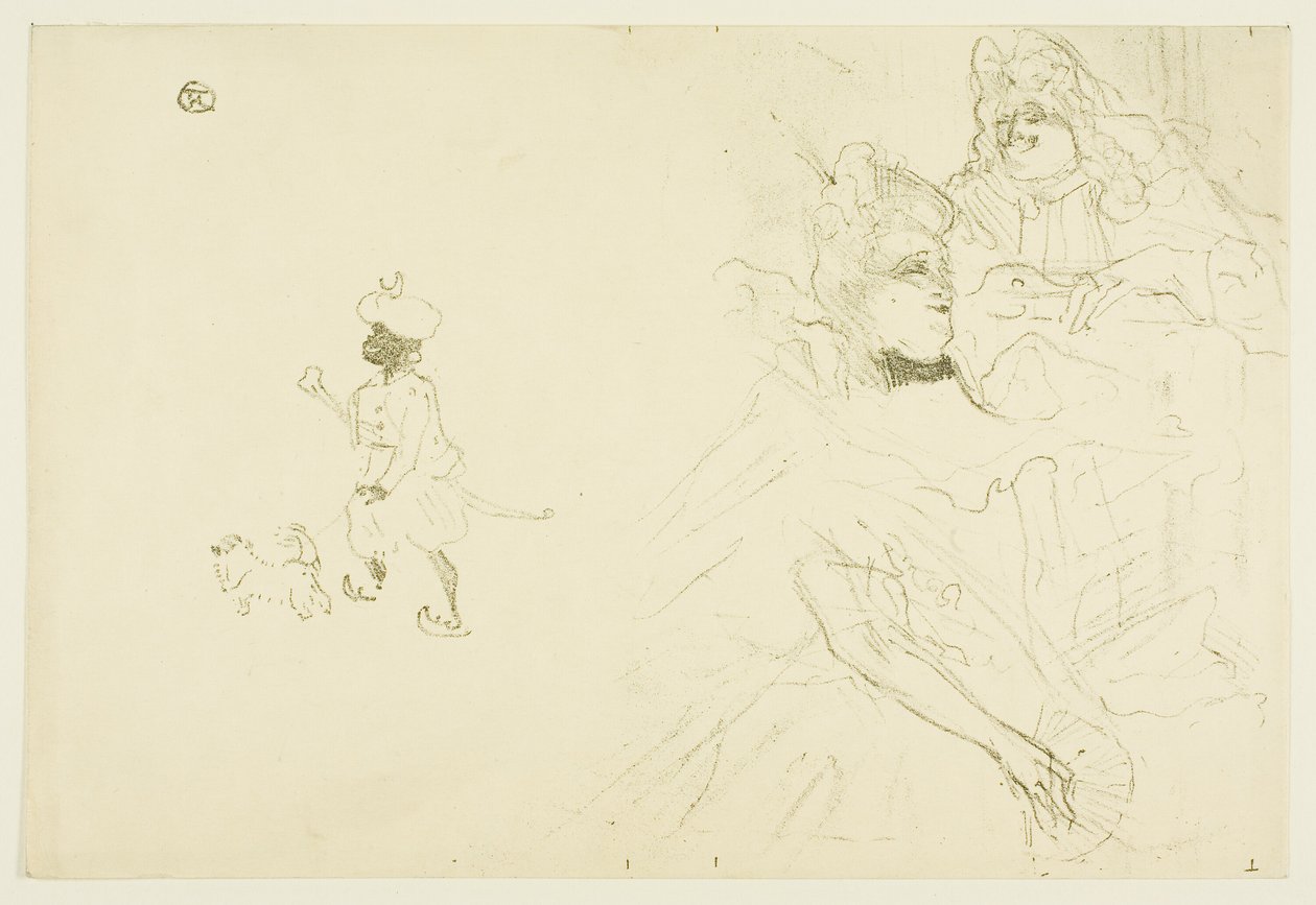 Capa de O exemplo de Ninon de Lenclos apaixonada de Henri de Toulouse Lautrec