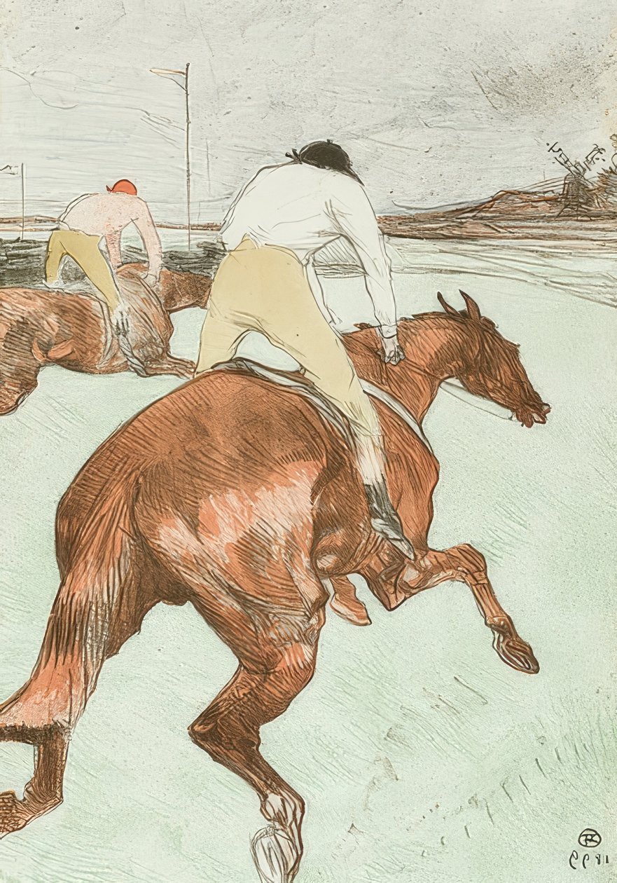 O jóquei (Le Jockey). 1899 de Henri de Toulouse Lautrec