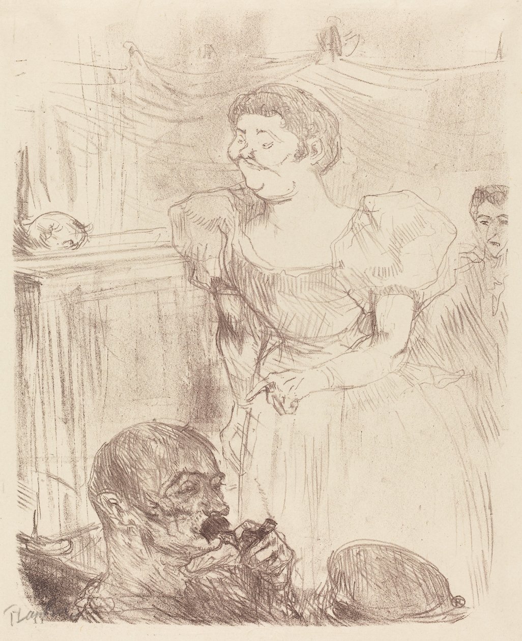 Di Ti Fellow - Englishmen at the Cafe-Concert (Di Ti Fellow - Anglaise au Café-Concert) de Henri de Toulouse Lautrec