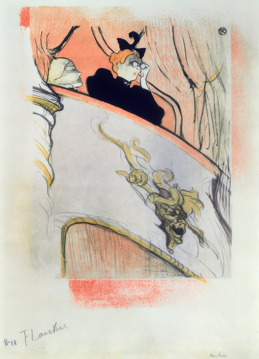 A caixa com a máscara de ouro de Henri de Toulouse Lautrec