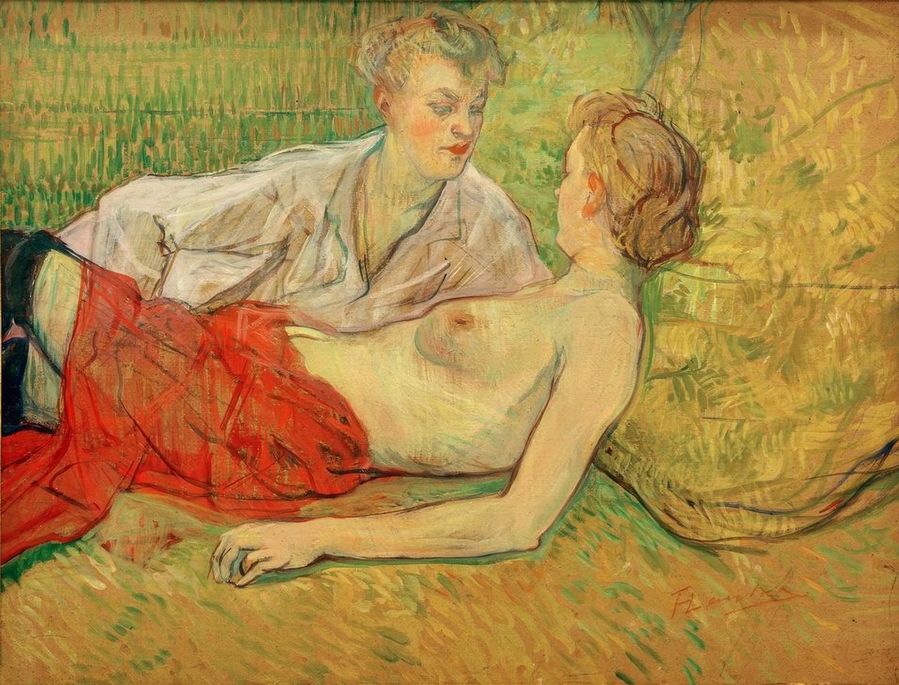 Os dois amigos de Henri de Toulouse Lautrec