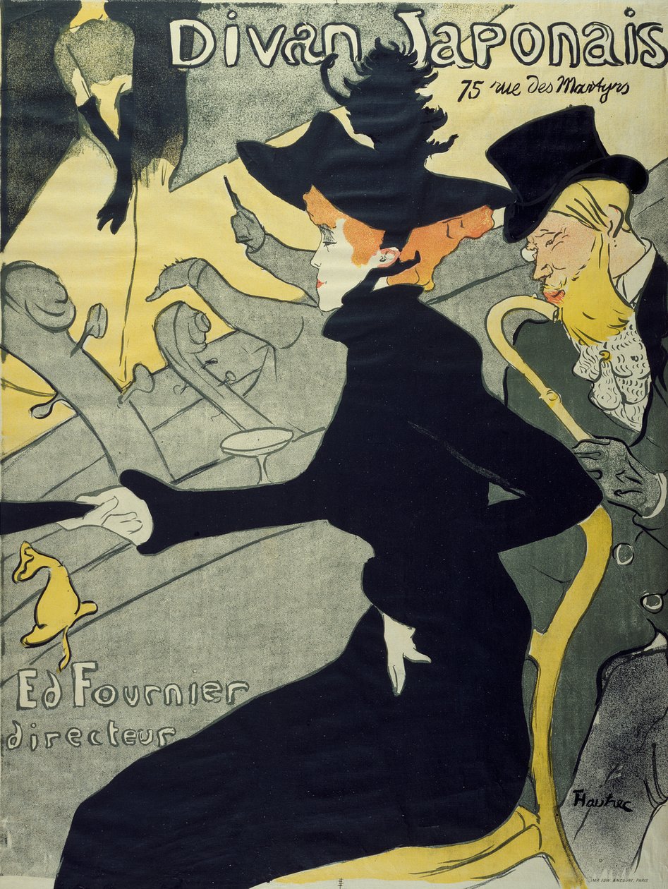 sofá japonês de Henri de Toulouse Lautrec