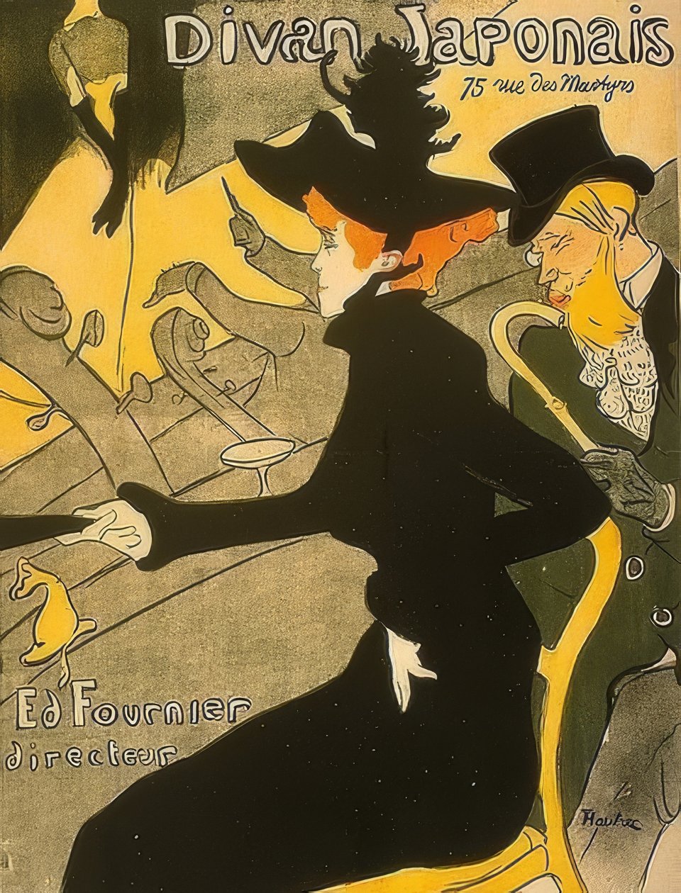 Sofá japonês. 1892-94 de Henri de Toulouse Lautrec