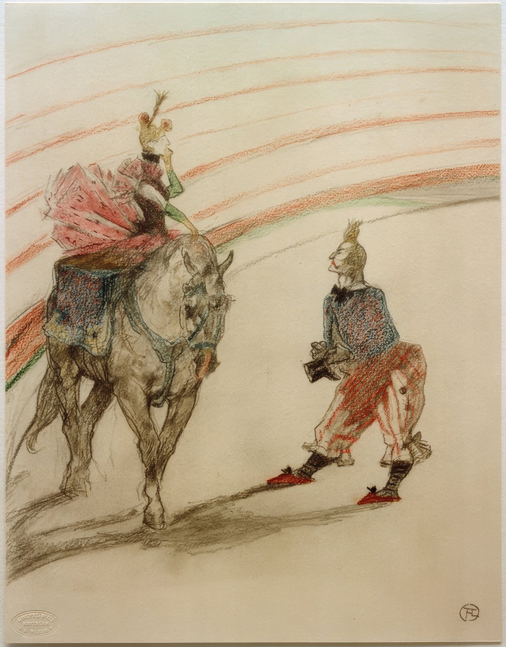 Galinha de painel (ela é legal, a dama) de Henri de Toulouse Lautrec