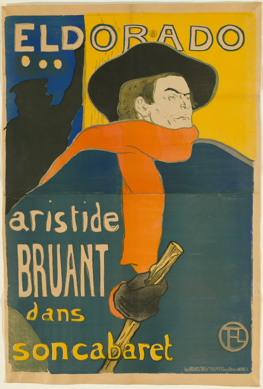 El Dorado: Aristide Bruant de Henri de Toulouse Lautrec