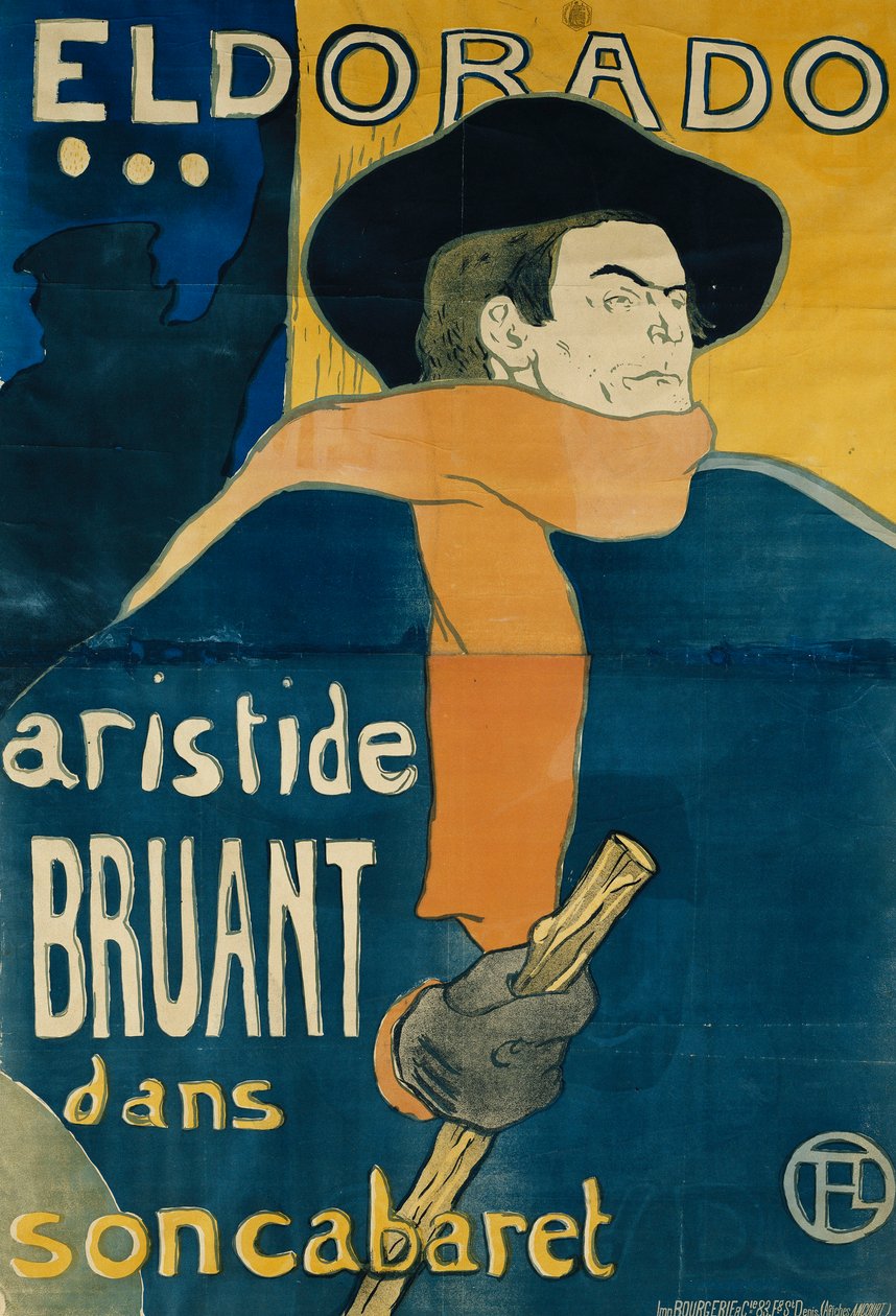Eldorado, Aristide Bruant, 1892 de Henri de Toulouse Lautrec
