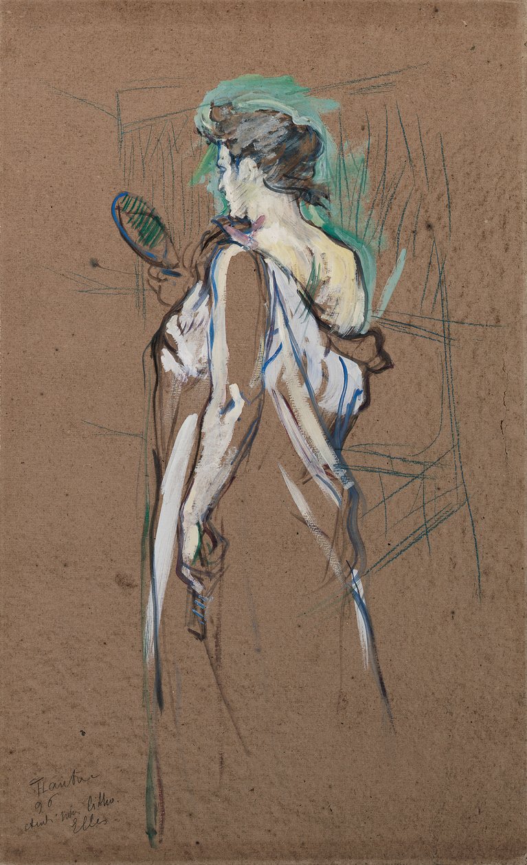 Elles: La Glace a Main, 1896 de Henri de Toulouse Lautrec