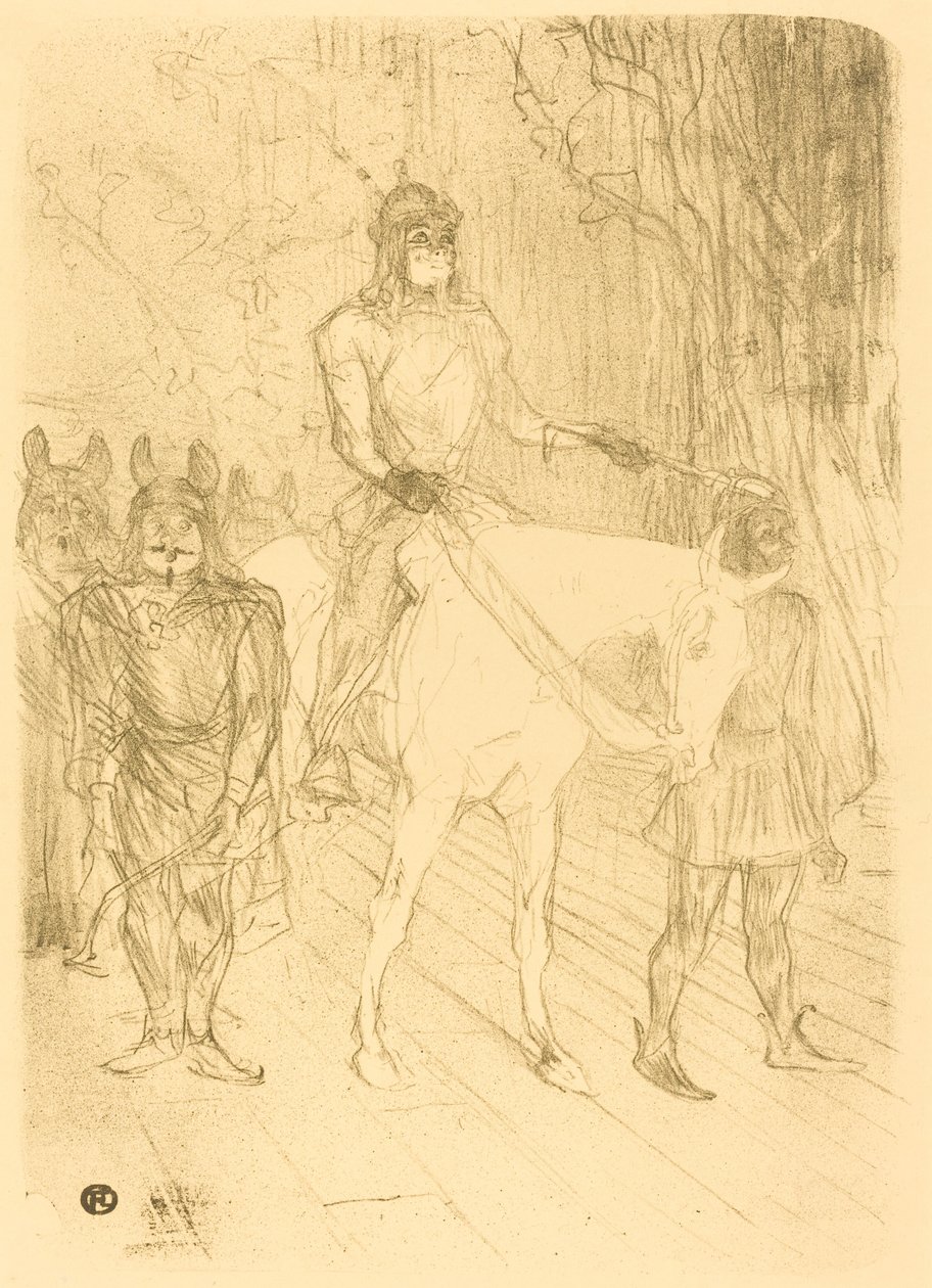 Entrada de Brasseur em "Chilperico" de Henri de Toulouse Lautrec