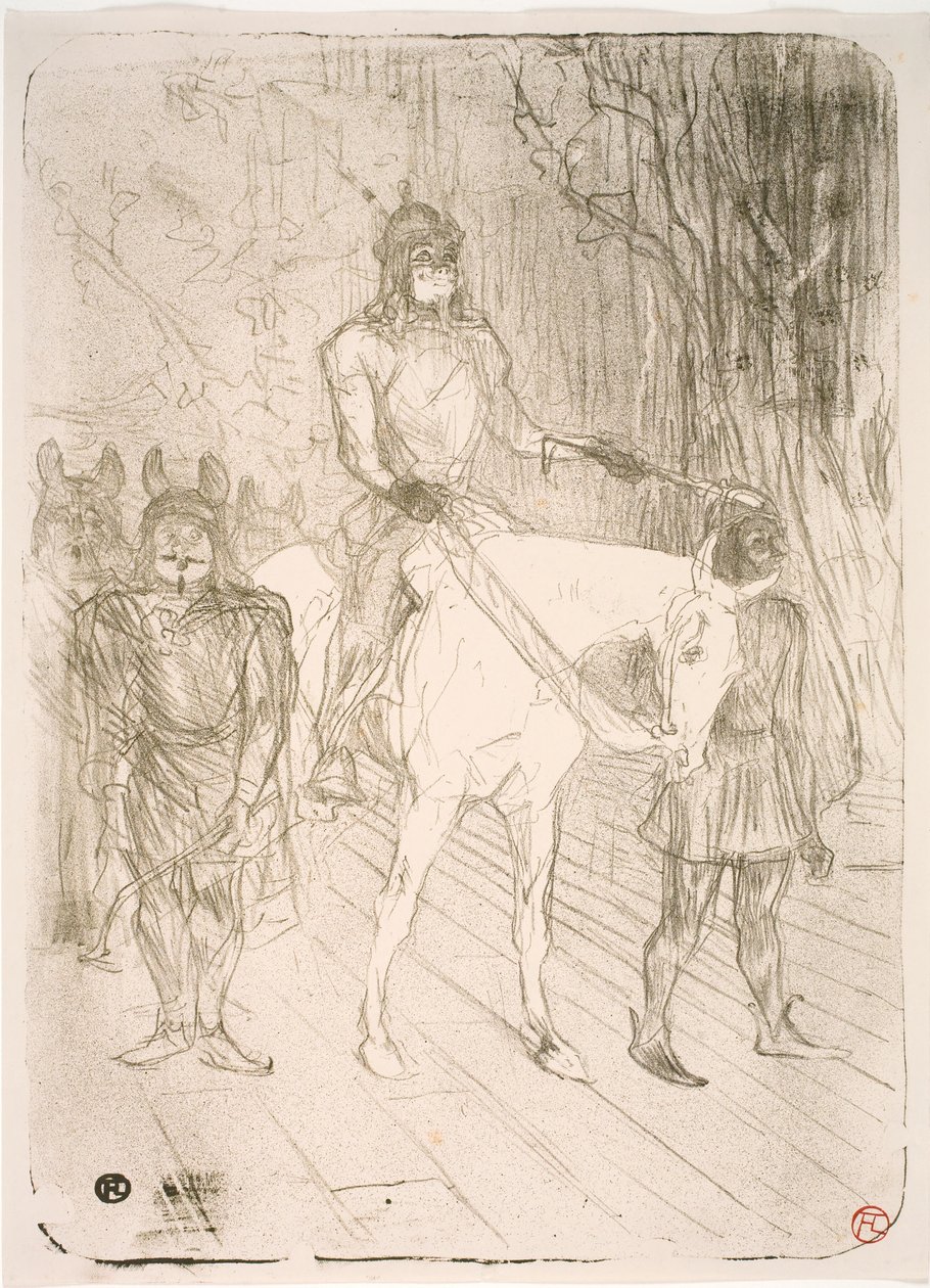 Entrada para Brasseur, em Chilpéric de Henri de Toulouse Lautrec
