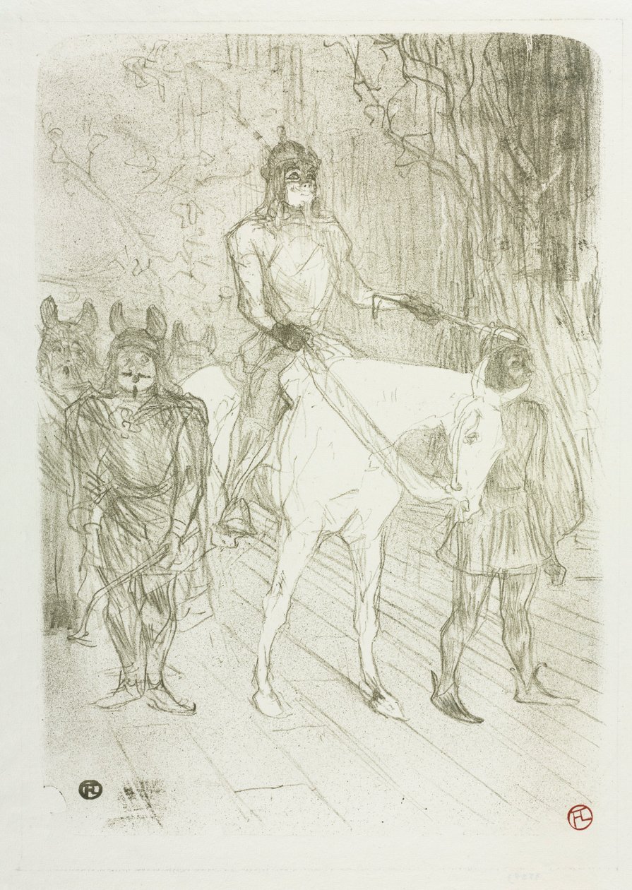 Entrada de Brasseur em Chilpéric de Henri de Toulouse Lautrec