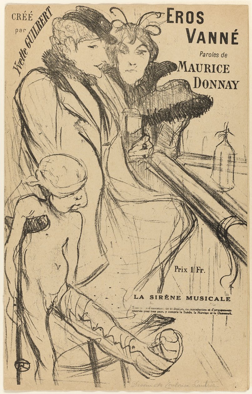 eros vanne de Henri de Toulouse Lautrec