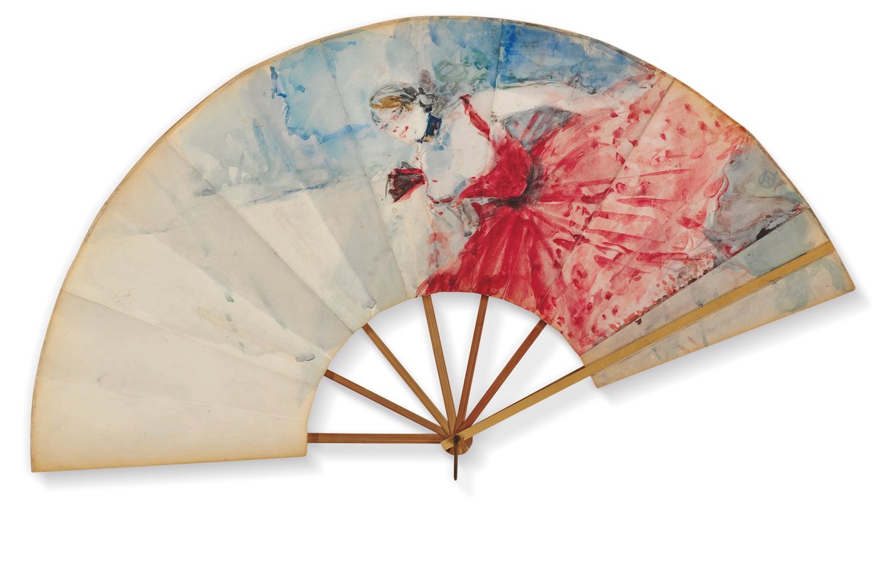 Eventail, c.1892 de Henri de Toulouse Lautrec