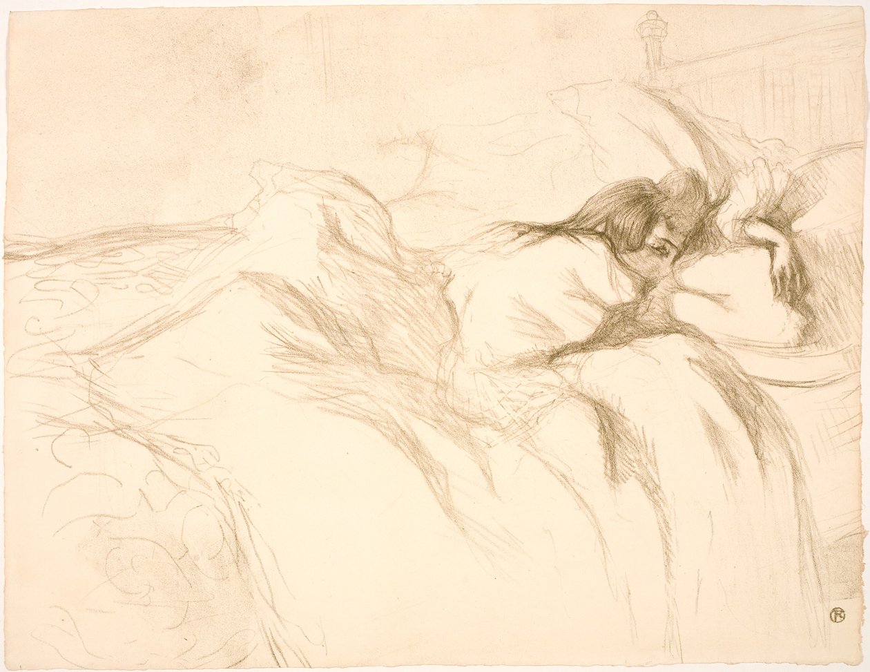 Mulher Deitada, Despertador de Henri de Toulouse Lautrec