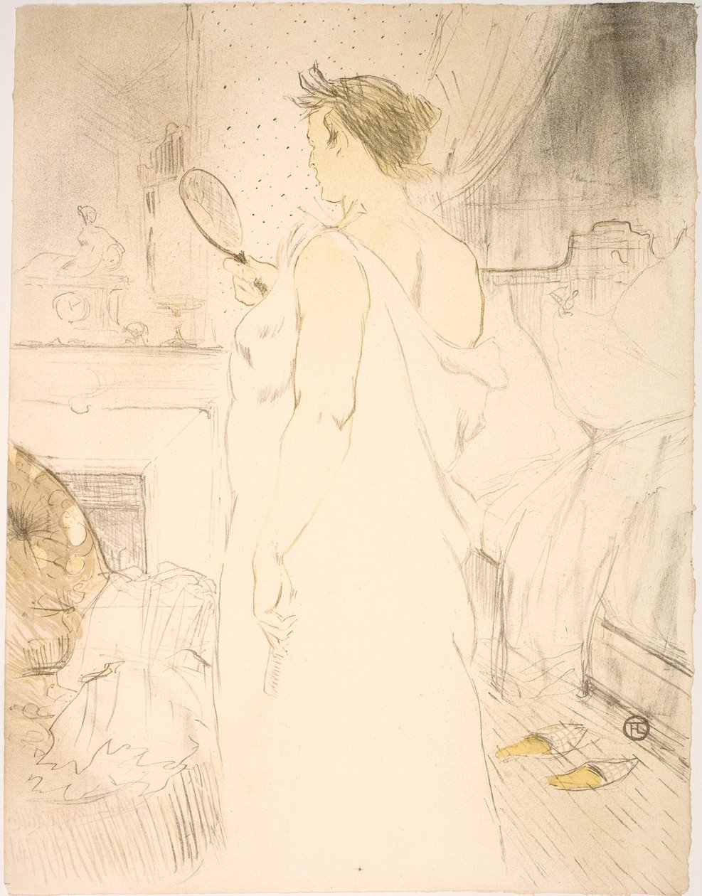 Mulher Sorvete, Sorvete de Mão de Henri de Toulouse Lautrec