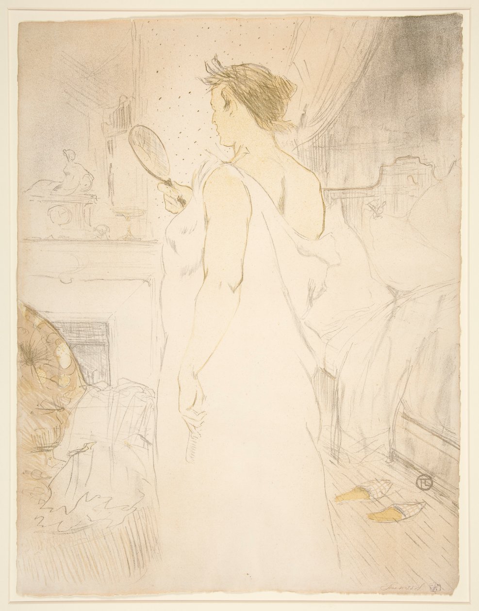 Mulher? glace, glace? main (Mulher com Espelho de Mão), da série Elles de Henri de Toulouse Lautrec