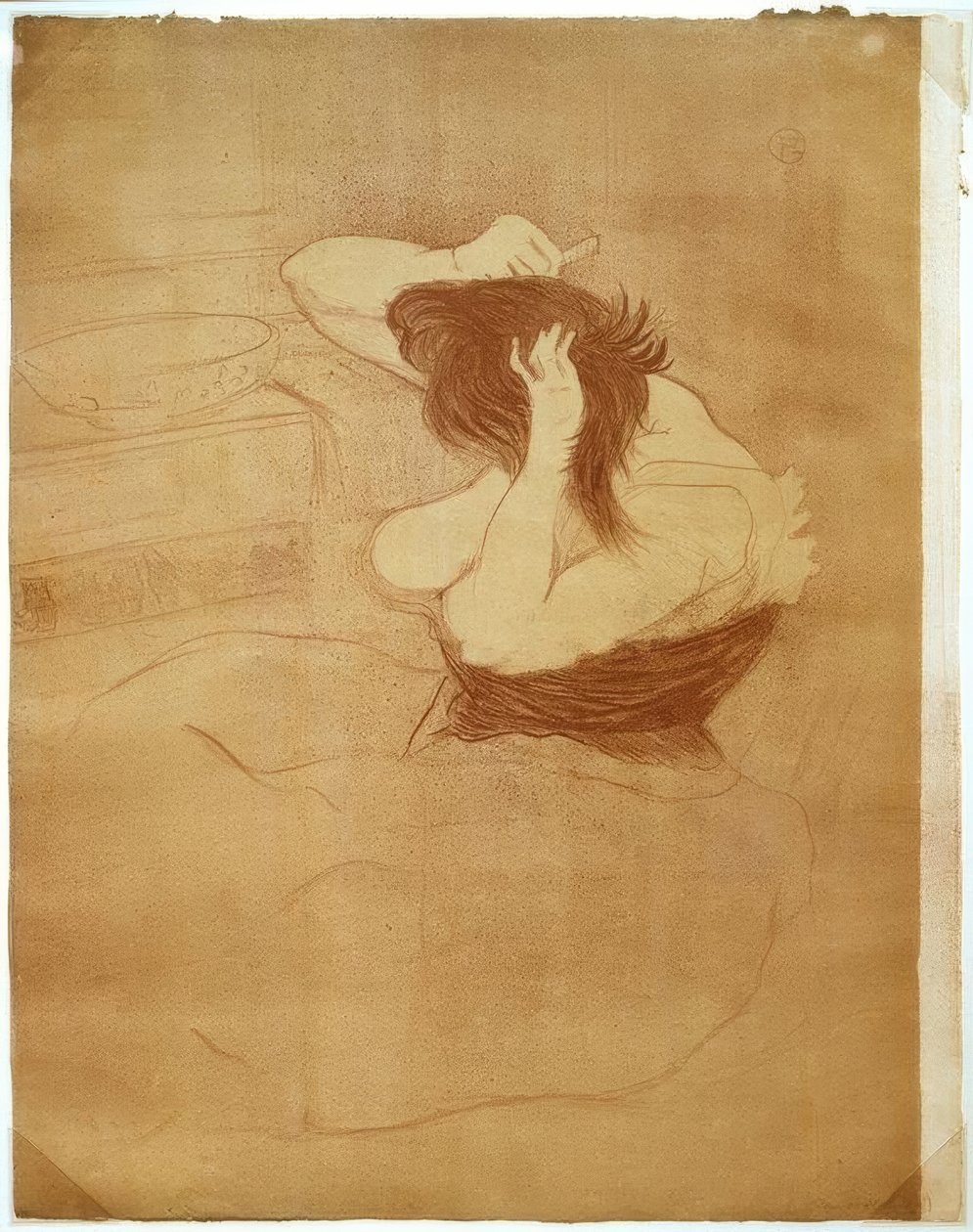 Mulher penteando, O penteado de Henri de Toulouse Lautrec