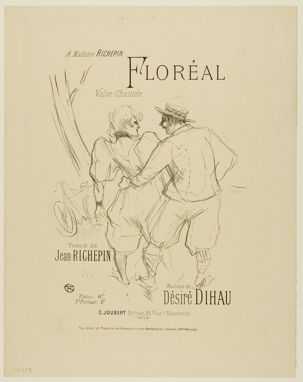 Floréal, de Melodies de Désiré Dihau de Henri de Toulouse Lautrec