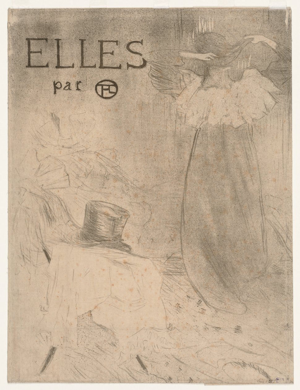 Pasta para Frontispício de Elles de Henri de Toulouse Lautrec