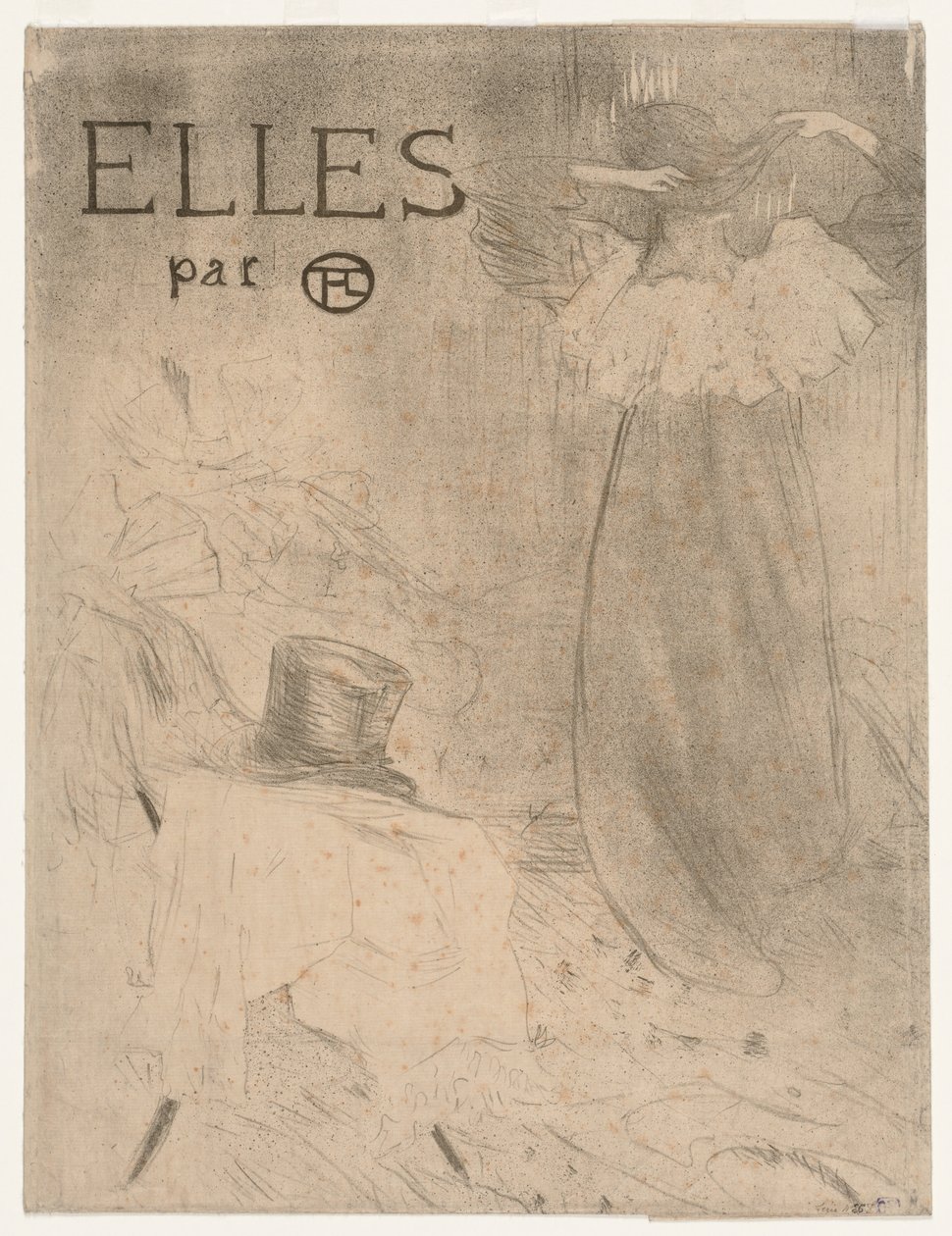 Pasta para Frontispiece de Elles, 1896. de Henri de Toulouse Lautrec