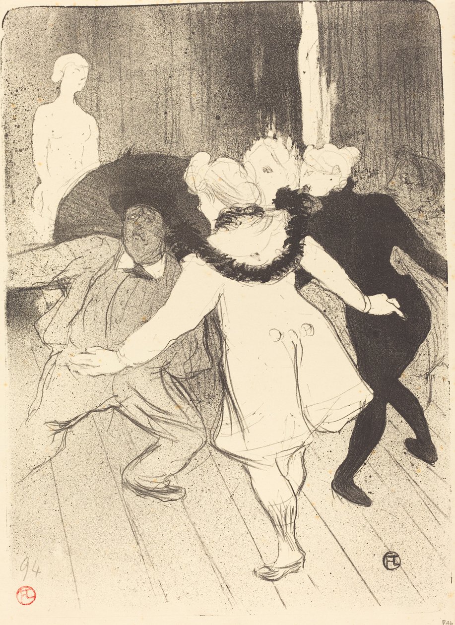 Folies-Bergere: Os Censores de M. Prudhomme de Henri de Toulouse Lautrec
