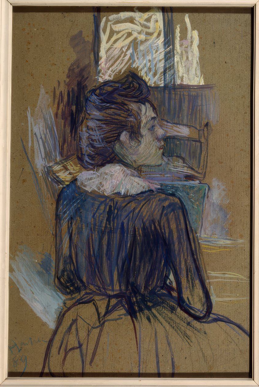Mulher na janela de Henri de Toulouse Lautrec