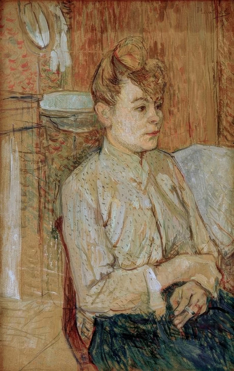 Mulher com cigarro de Henri de Toulouse Lautrec