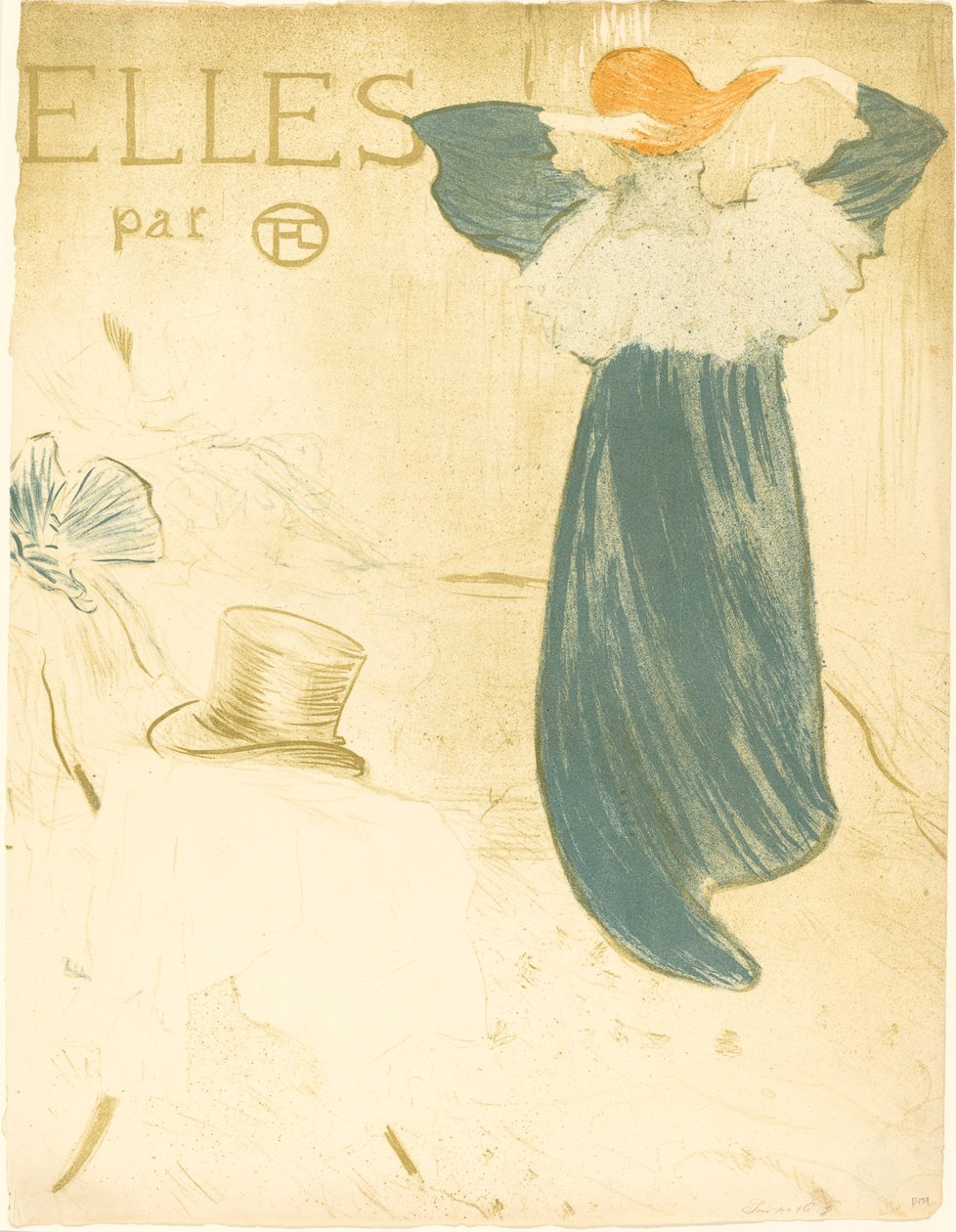 Frontispício para Elles, 1896. de Henri de Toulouse Lautrec