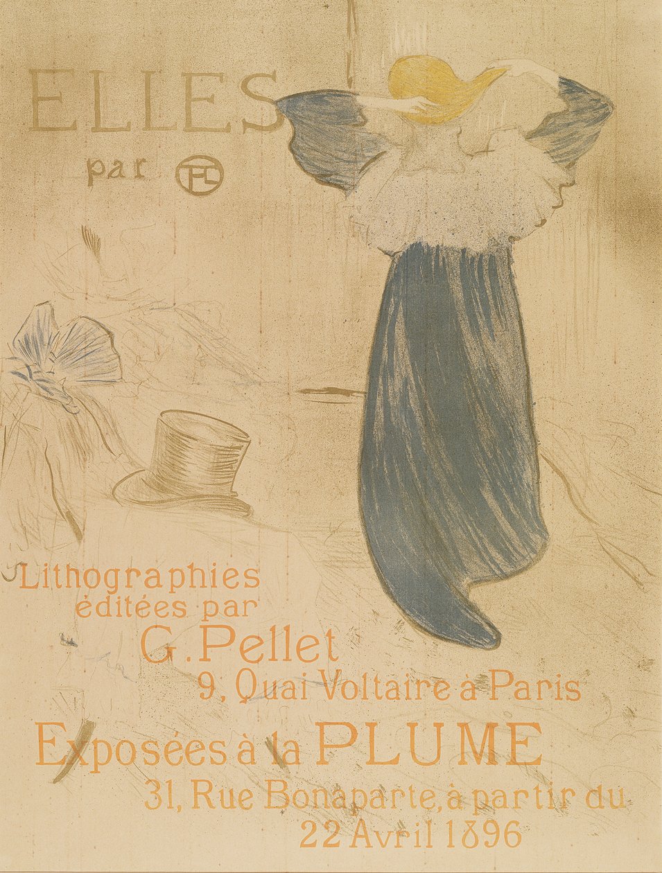 Frontispício para Elles, 1896 de Henri de Toulouse Lautrec