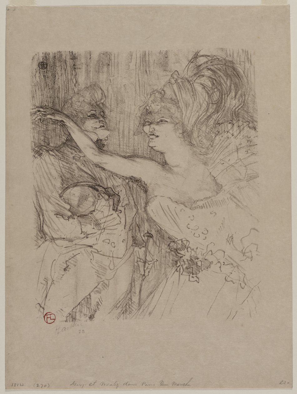 Guy e Mealy, em "Paris qui Marche" de Henri de Toulouse Lautrec