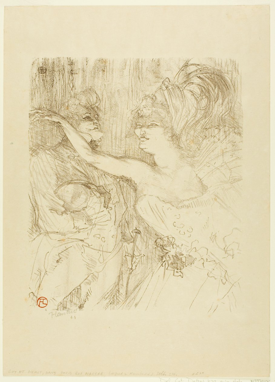 Guy e Mealy, em "Paris qui Marche de Henri de Toulouse Lautrec