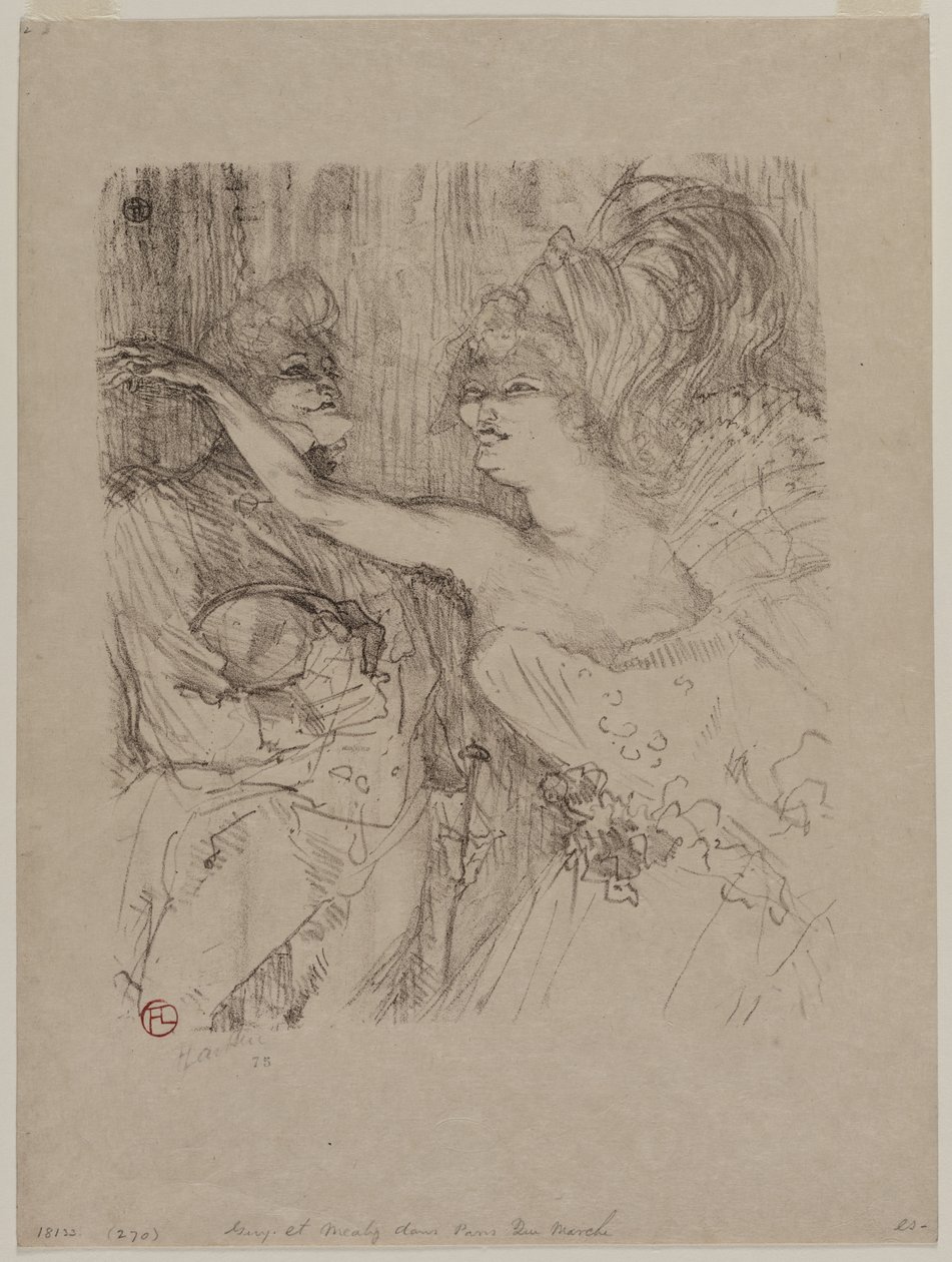 Guy e Mealy, em Paris qui Marche, 1898. de Henri de Toulouse Lautrec