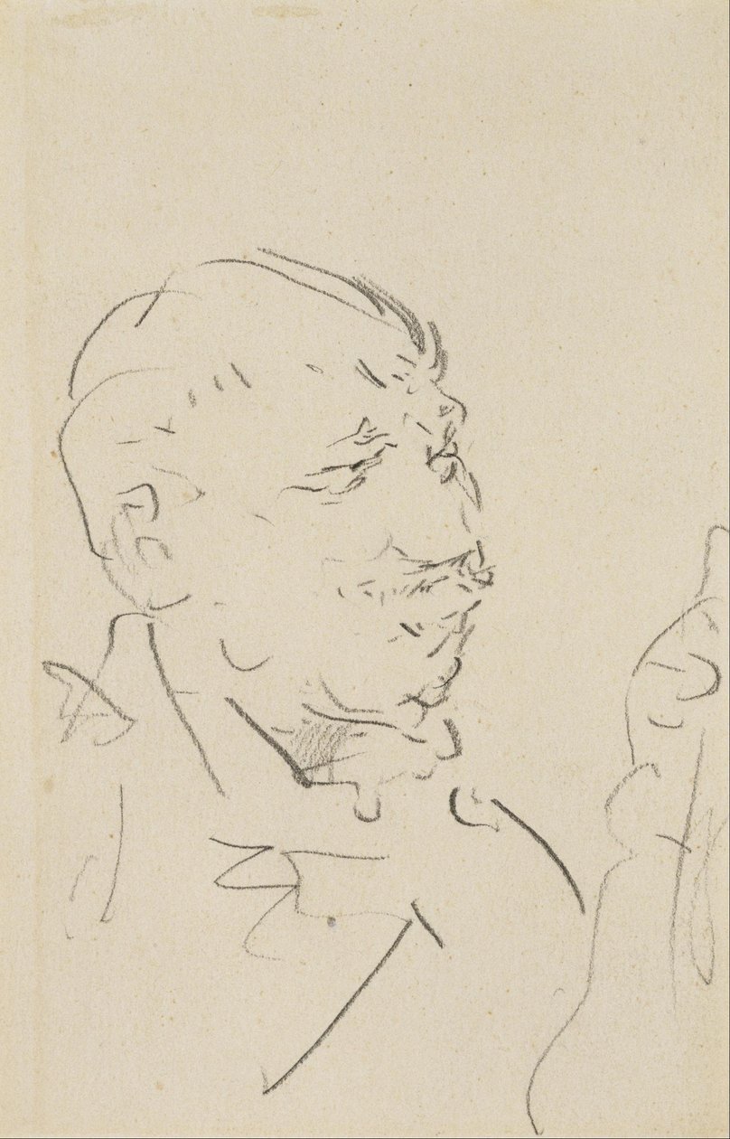 Cabeça de um homem de Henri de Toulouse Lautrec