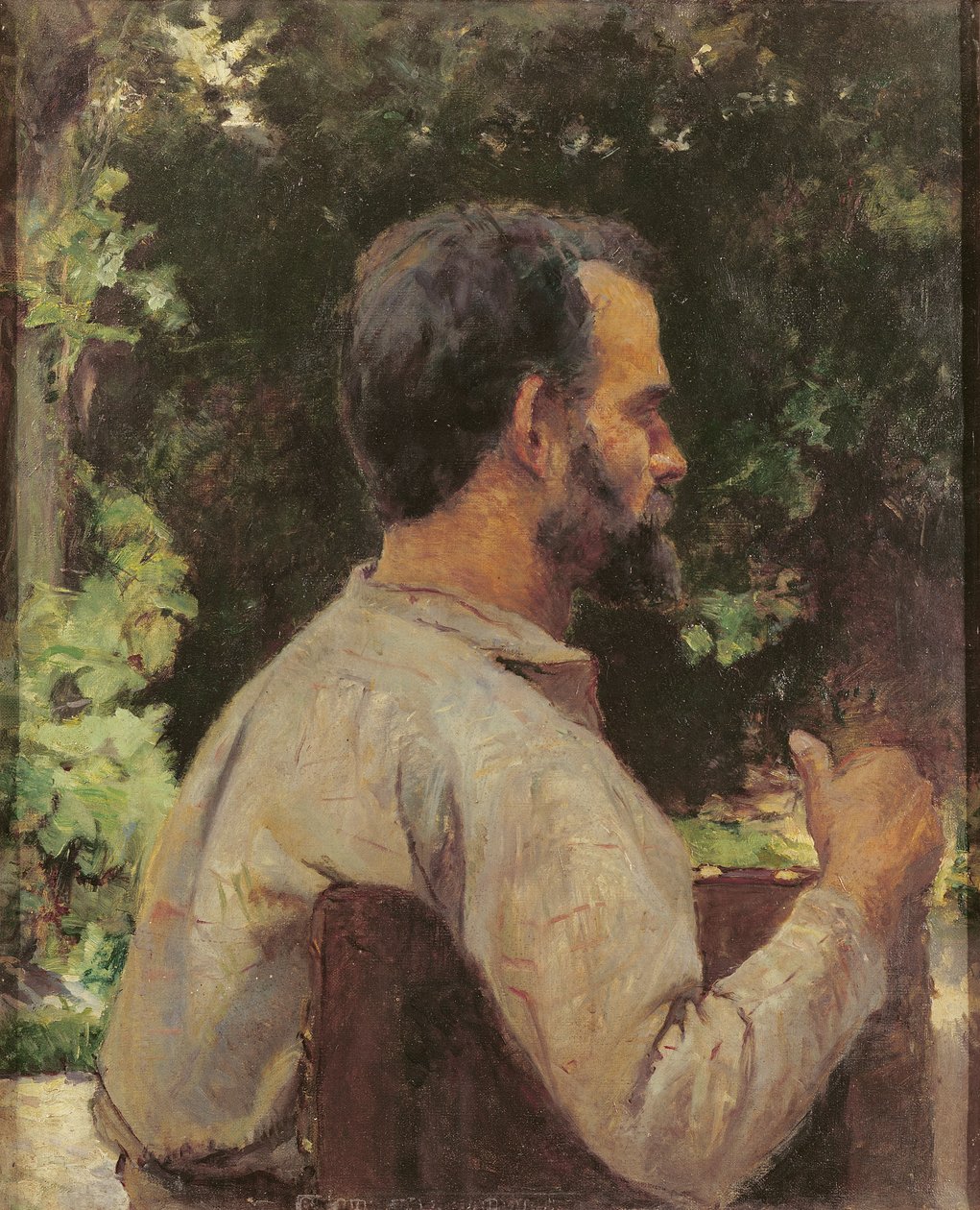 Cabeça de um homem, Mr. Etienne Devismes, 1882 de Henri de Toulouse Lautrec