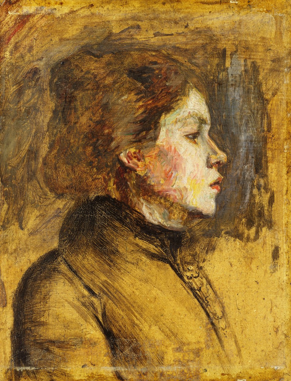 Cabeça de uma mulher, 1899 de Henri de Toulouse Lautrec