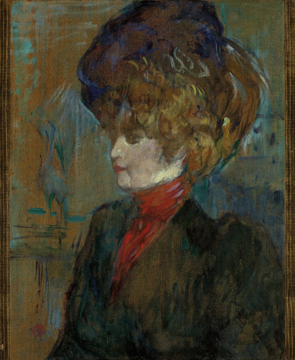 Chefe de uma senhora inglesa; Cabeça de senhora inglesa, 1898 de Henri de Toulouse Lautrec