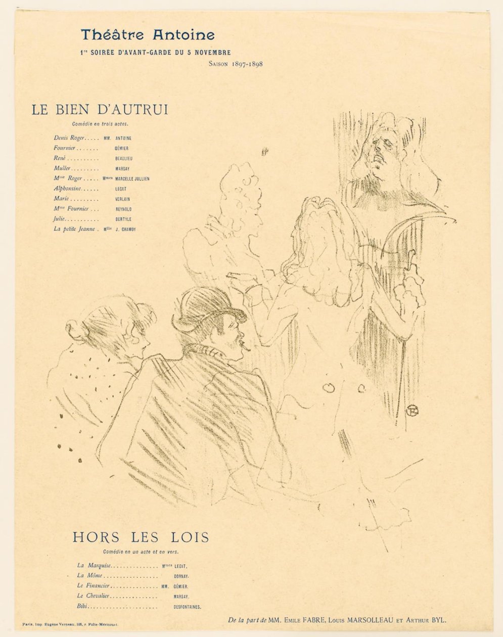 Homenagem a Molière de Henri de Toulouse Lautrec