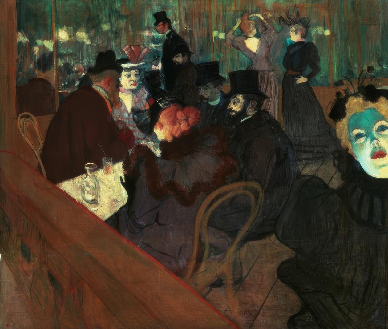 Im Moulin Rouge de Henri de Toulouse Lautrec