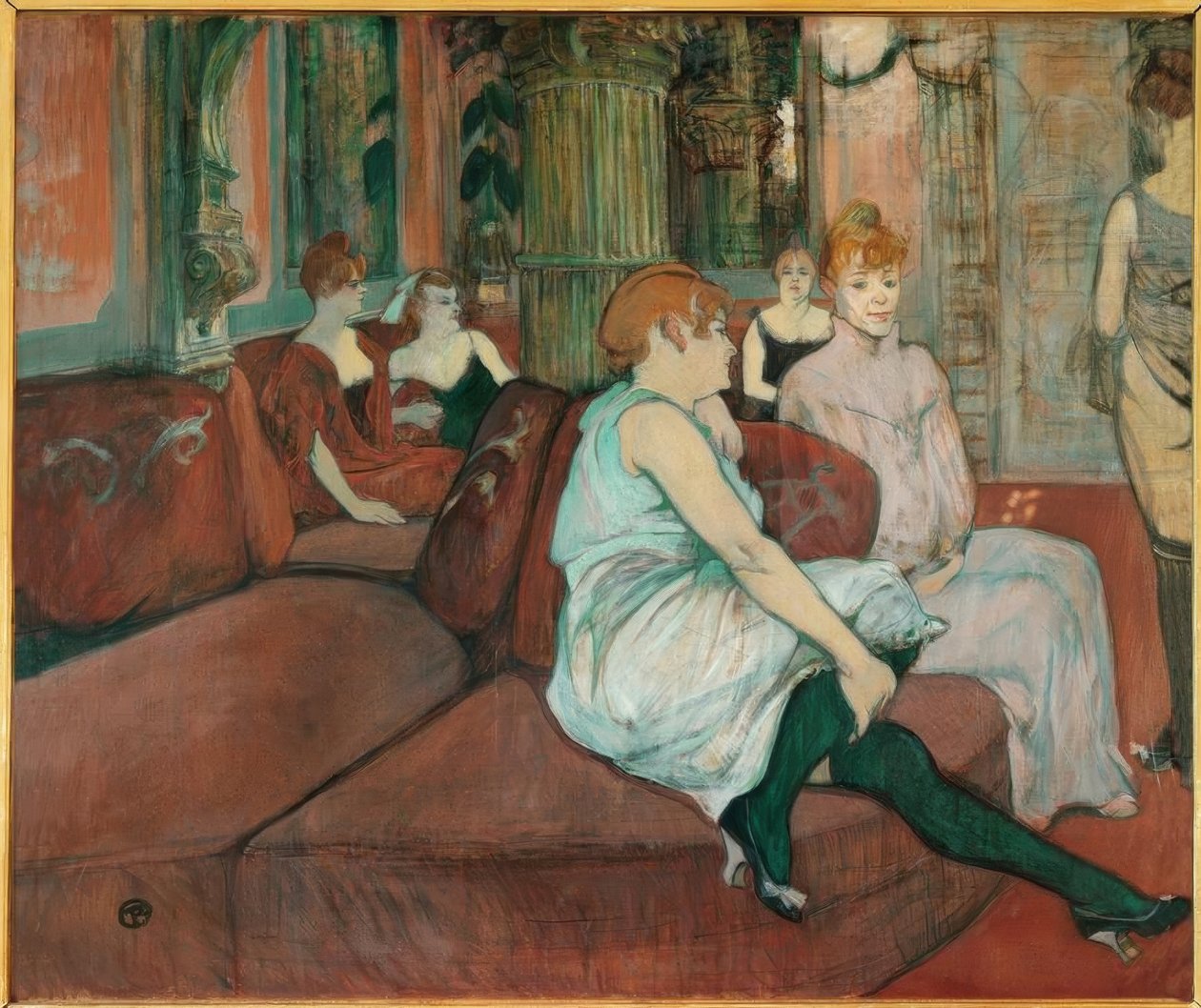 Im Salon der Rue des Moulins de Henri de Toulouse Lautrec