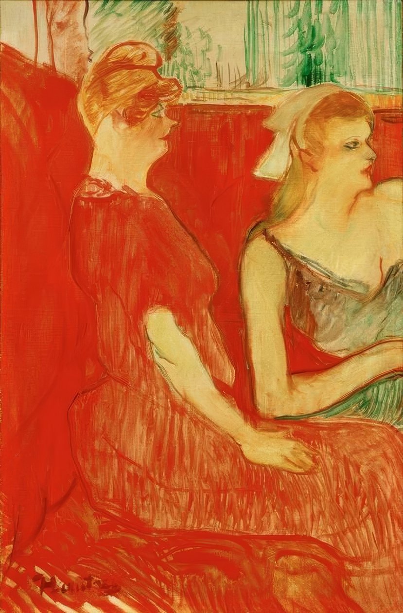 Im Salon der Rue des Moulins de Henri de Toulouse Lautrec