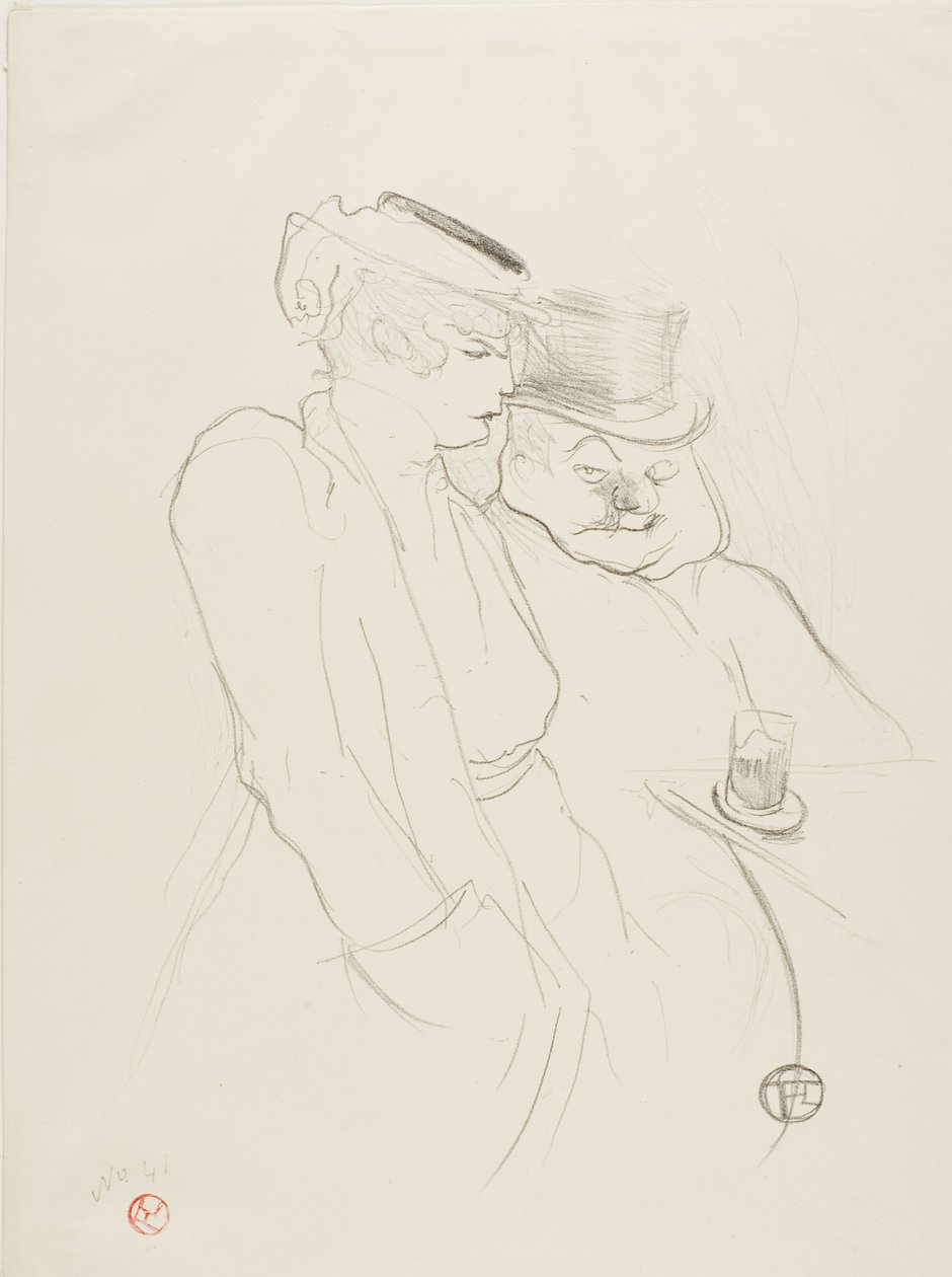 Em seus quarenta de Henri de Toulouse Lautrec