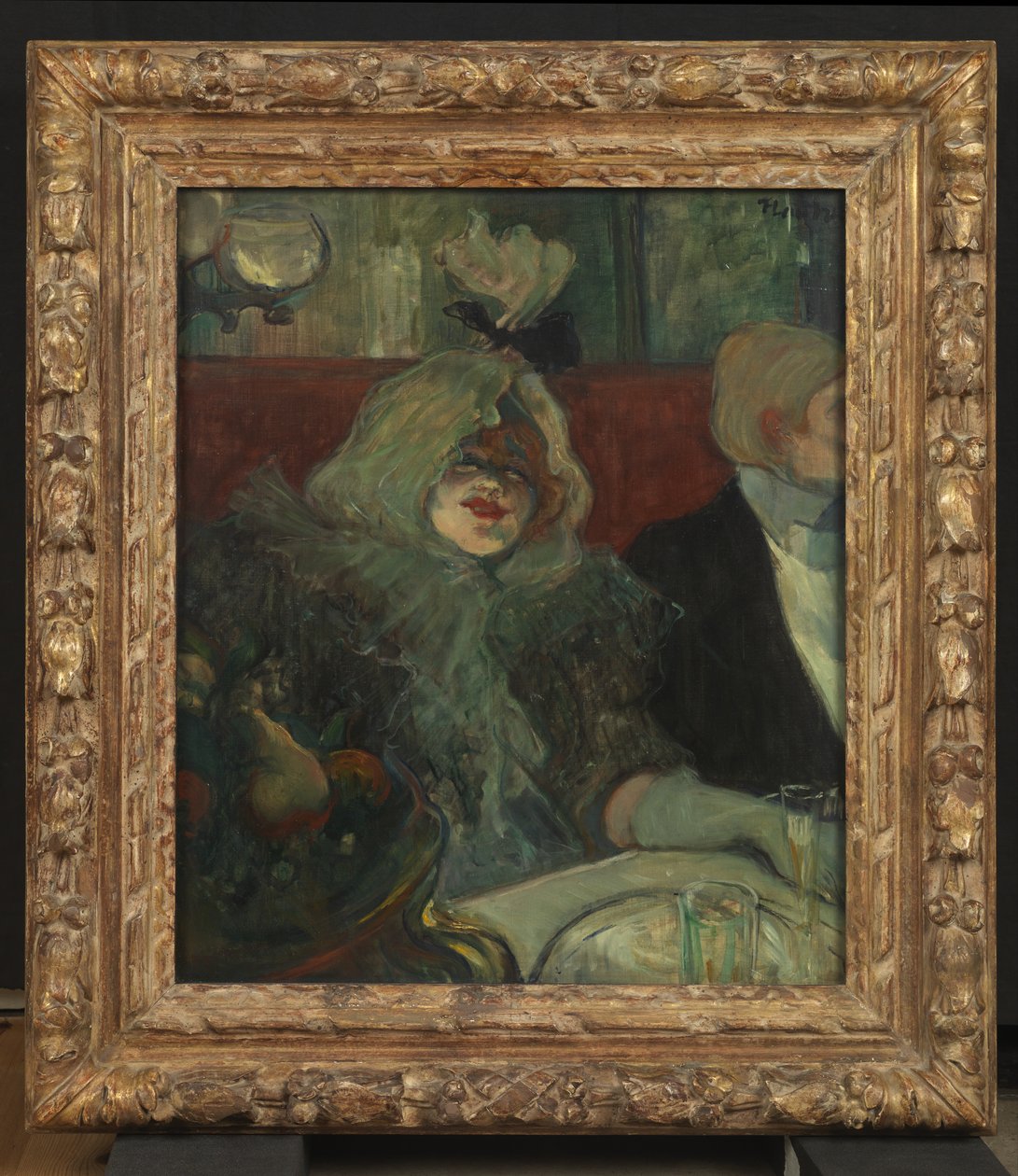 Em uma sala de jantar privada (no Rat Mort), c.1899 (ver também 3749) de Henri de Toulouse Lautrec