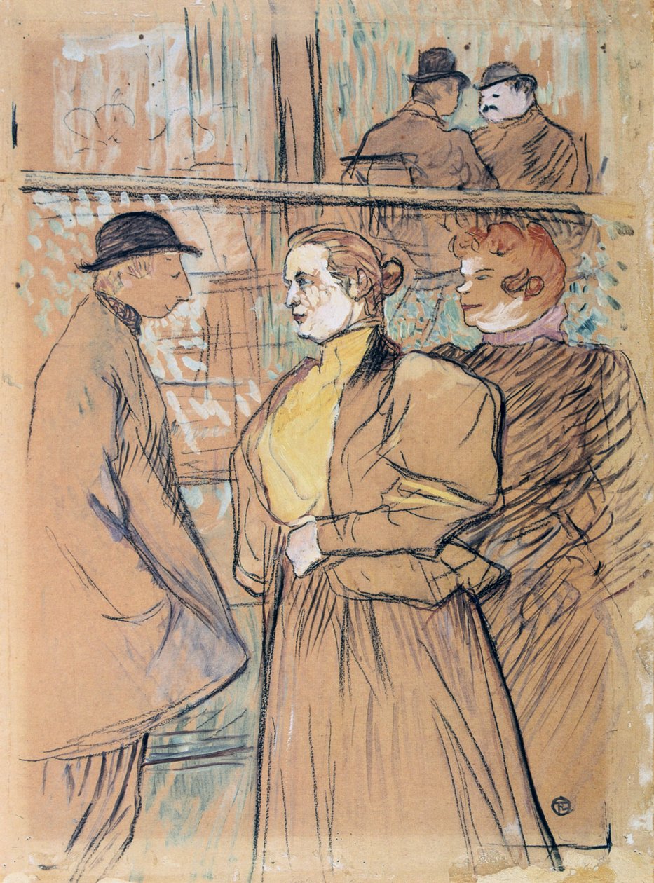 No Moulin Rouge, século XIX de Henri de Toulouse Lautrec